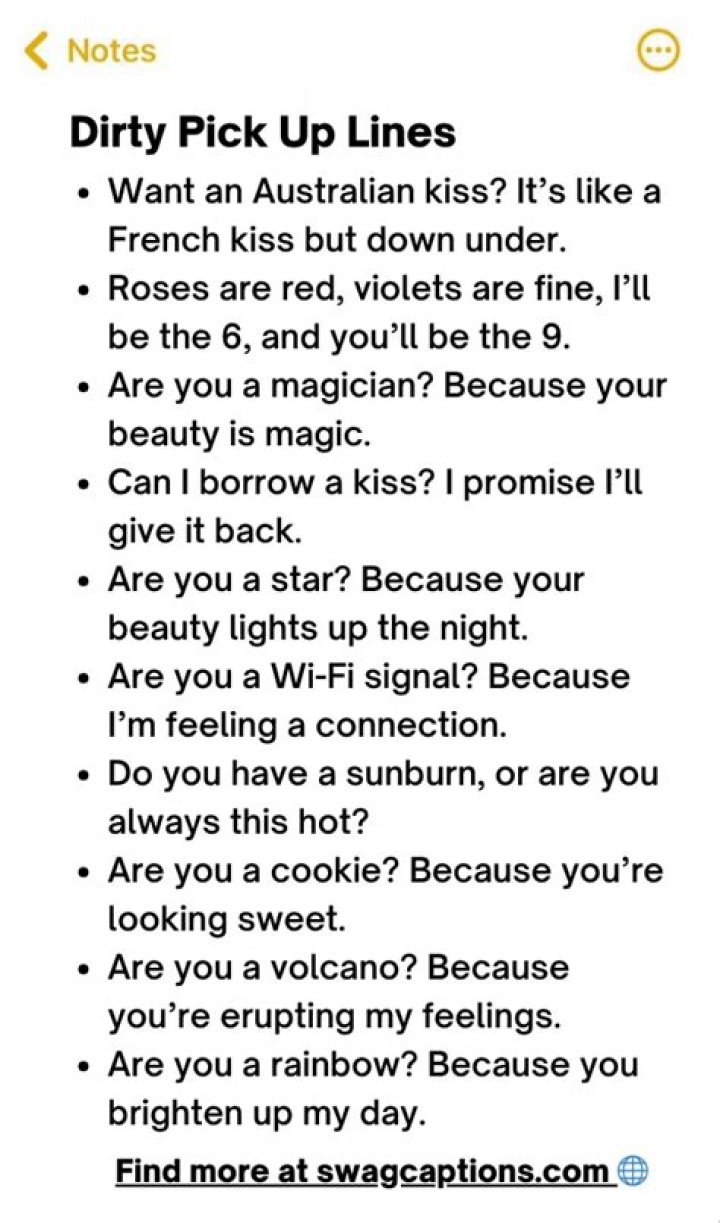 The 143 Best Dirty Pick Up Lines To Try This Year