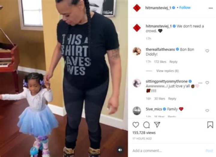 ‘The Absolute Cutest’: Fans Gush After Faith Evans Takes Stevie J’s 3-Year-Old Daughter Skating Around the House