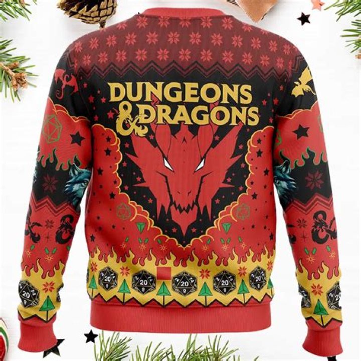 The Official 'Dungeons & Dragons' Ugly Christmas Sweater Is Here