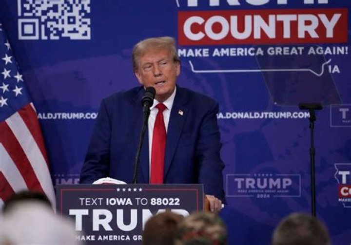 Trump returns to Iowa for another rally and needles the state’s governor for endorsing DeSantis