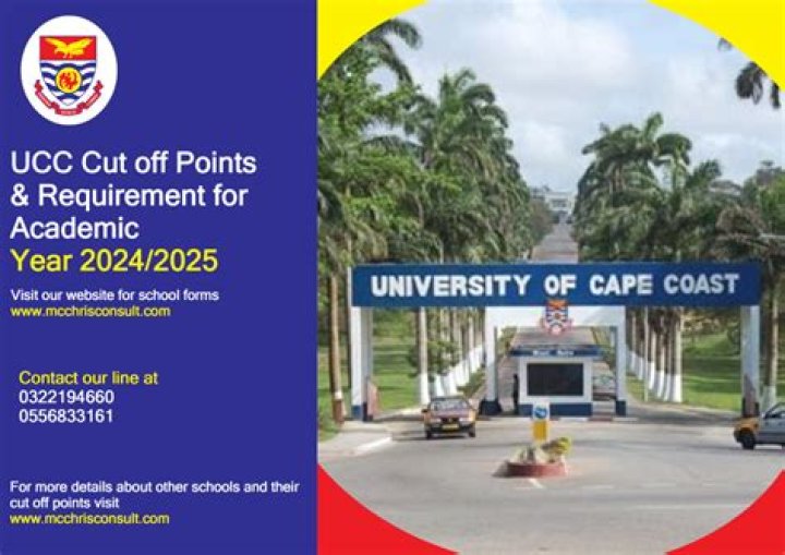 UCC Academic Programmes, Courses Offered And Cut Off Points