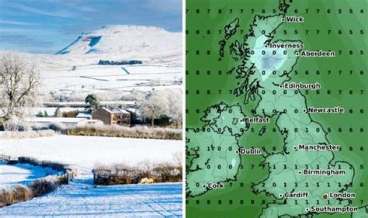 UK weather forecast reveals snow, frost and ice will hit the country this weekend with Met Office issuing weather warning as temperature plunges