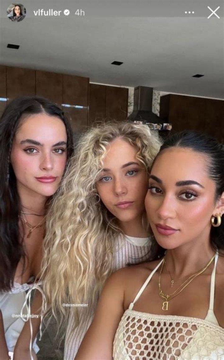 Victoria Fuller stuns in all white at Natalie Joy’s birthday party