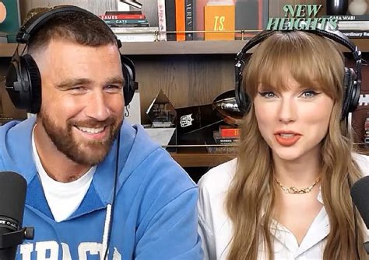 Video: Travis Kelce ‘Shakes It Off’ To Taylor Swift’s Song As New Heights Podcast Goes Live In Cincinnati