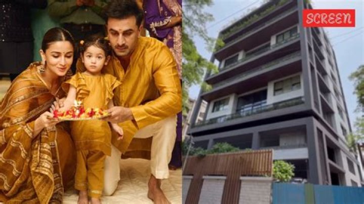 WATCH: Ranbir Kapoor-Alia Bhatt and daughter Raha twin in white as they get papped outside Varun Dhawan's house