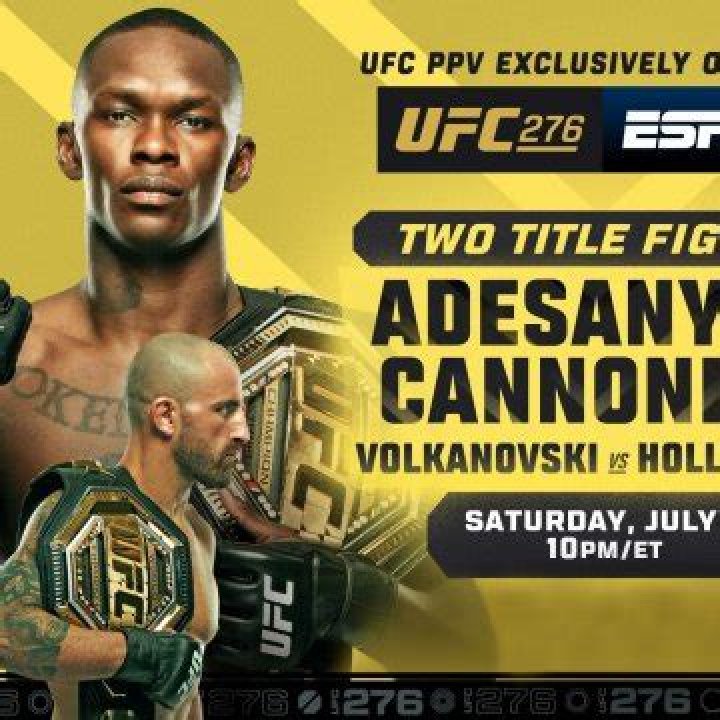 Watch UFC 276 Exclusively on ESPN PPV