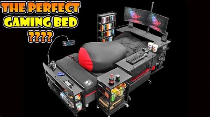 Weird £450 'Gaming bed' with room for snacks and drinks means gamers never have to get up again