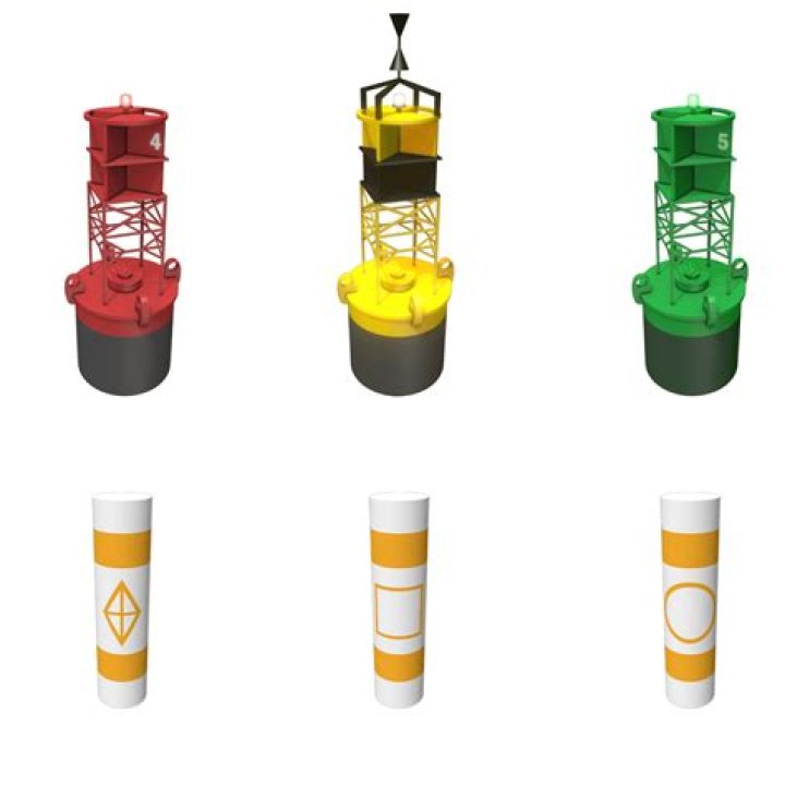 What colour is a control buoy