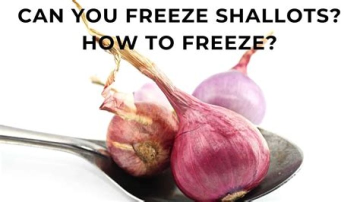 What is the best way to freeze shallots?
