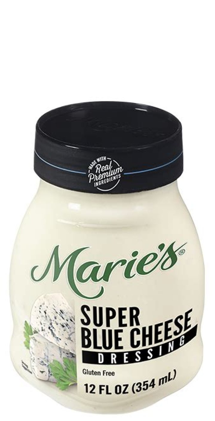 What’s the difference between Marie’s super blue cheese and chunky blue cheese?