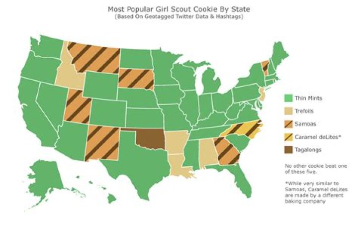 What’s the top-tweeted Girl Scout cookie in Iowa and Illinois?