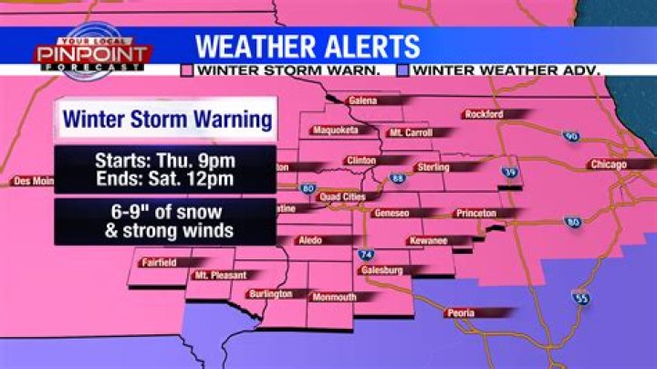 WINTER STORM WARNING issued for Quad Cities – Blizzard Warning possible